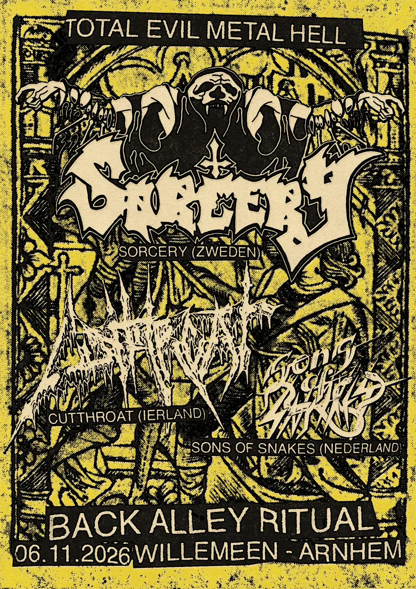 Back Alley Ritual: Sorcery (SE) + Cutthroat (IE) + Sons Of Snakes — Willemeen, Arnheim