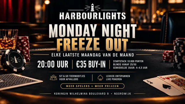 Poker tournament at Harbourlights β Harbourlights, Noordwijk