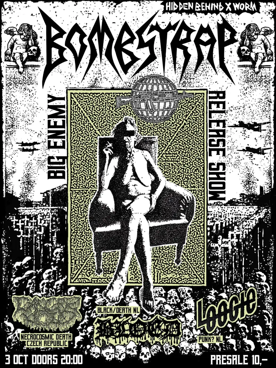 HIDDEN BEHIND x WORM - BOMBSTRAP Album Release — WORM, Rotterdam