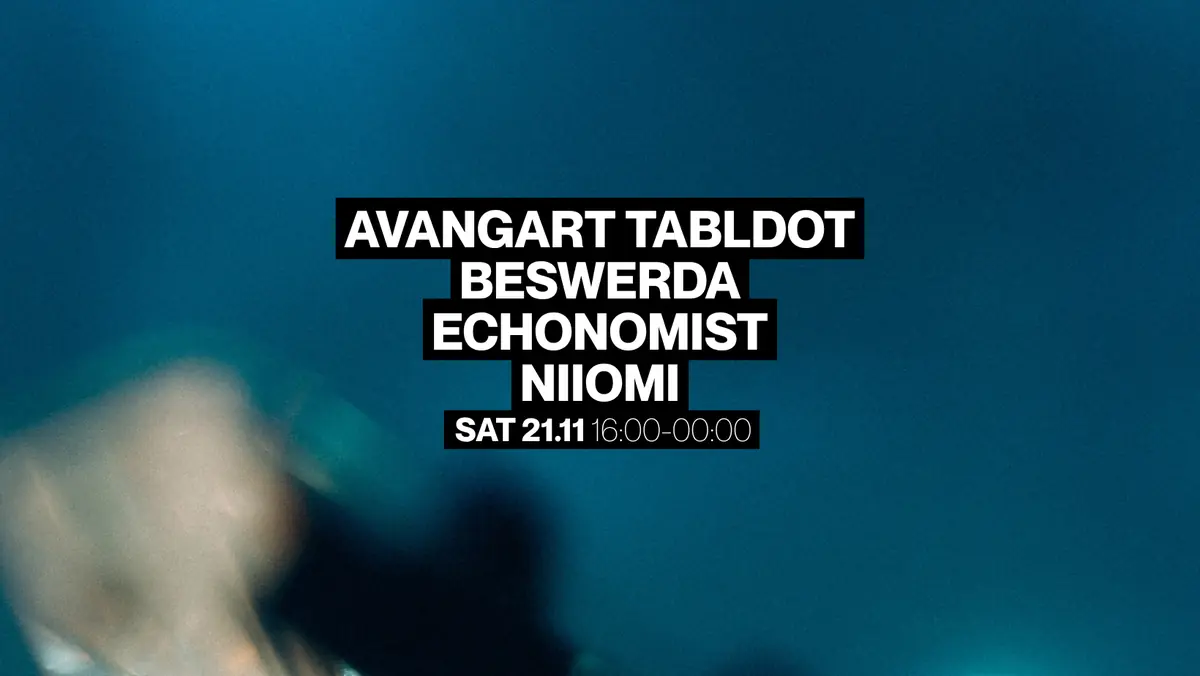 Avangart Tabldot - Echonomist - Beswerda - Niiomi — Het Sieraad, Amsterdam