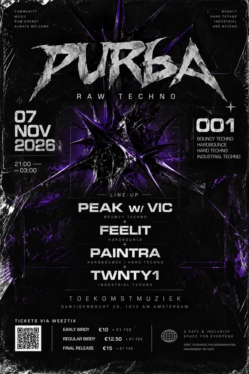 PURBA-001 — Toekomstmuziek, Amsterdam