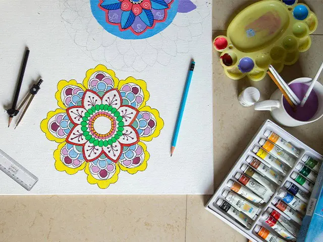 Mandala's maken — Bibliotheek Colmschate, Deventer