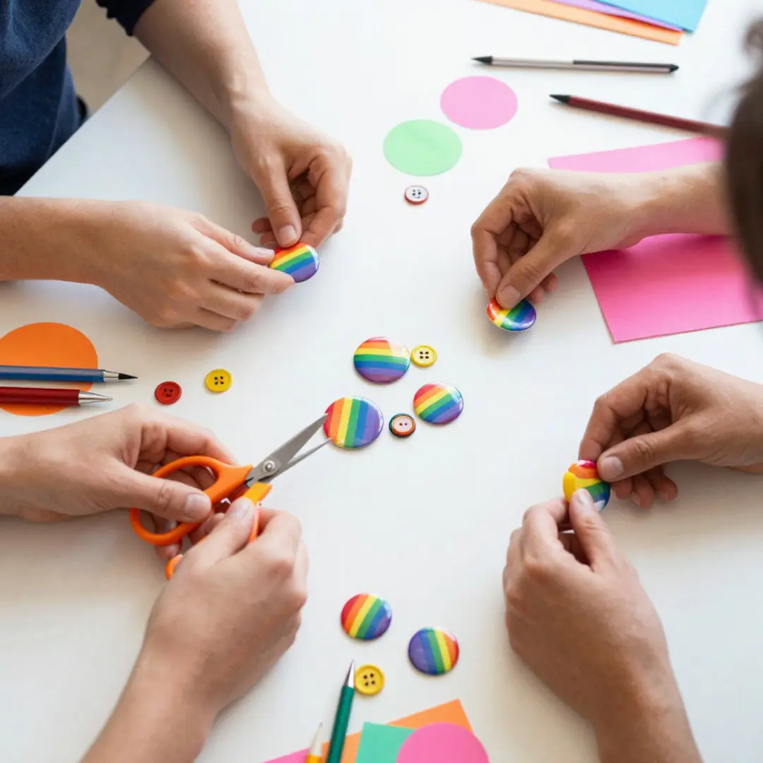Coming Out Day: Treffen, Entdecken und einen Button gestalten — Bibliotheek Drachten | Smallingerland, Drachten