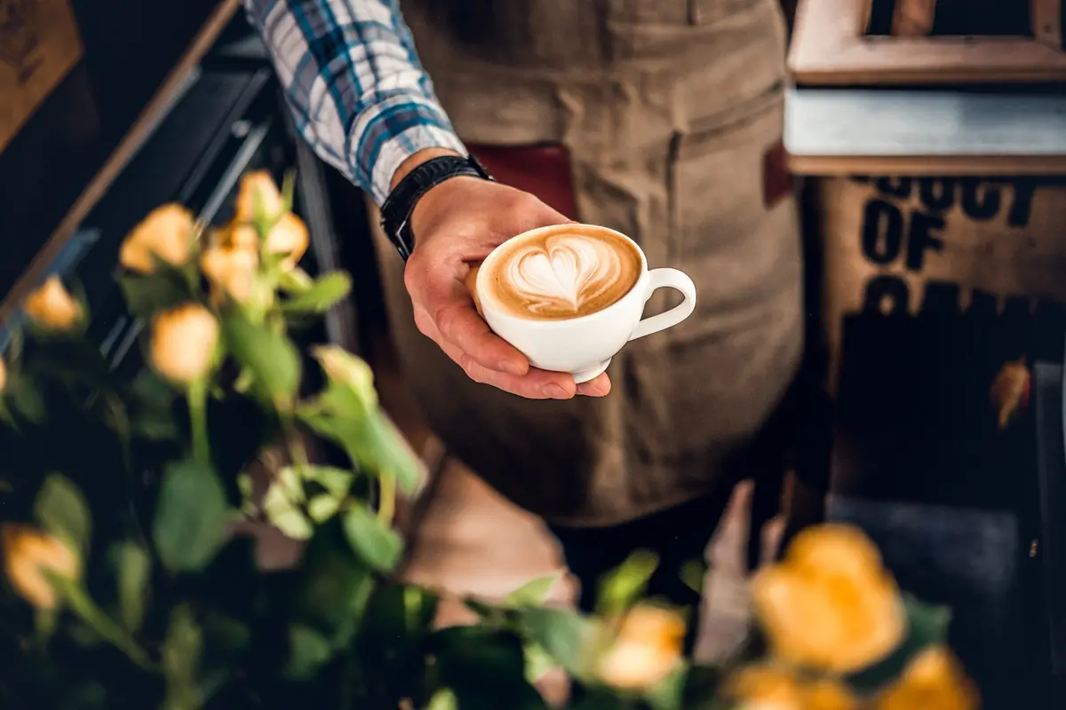 Welcome for a cup of coffee at the meeting terrace — Bibliotheek Oldenzaal, Oldenzaal