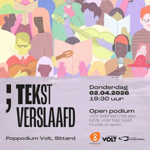Open Stage 'Text Addicted' — Cafégedeelte Poppodium Volt, Sittard