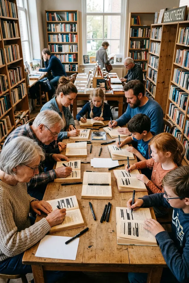 Workshop Black Out Poetry – voor jong en oud — Bibliotheek Beek en Donk, Beek en Donk