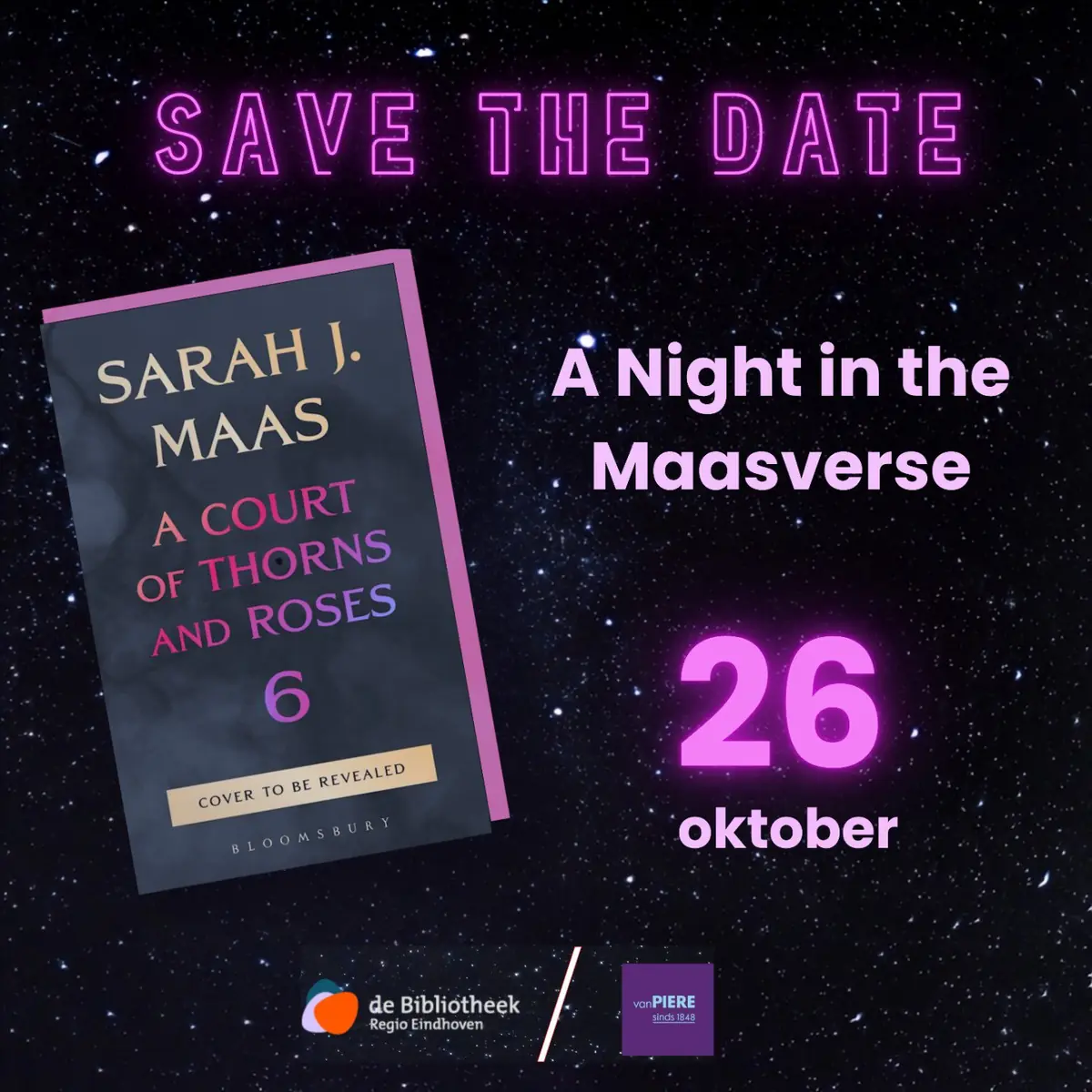 A Night in the Maasverse: een avond rondom Sarah J Maas en romantasy — de Bibliotheek Eindhoven, Eindhoven