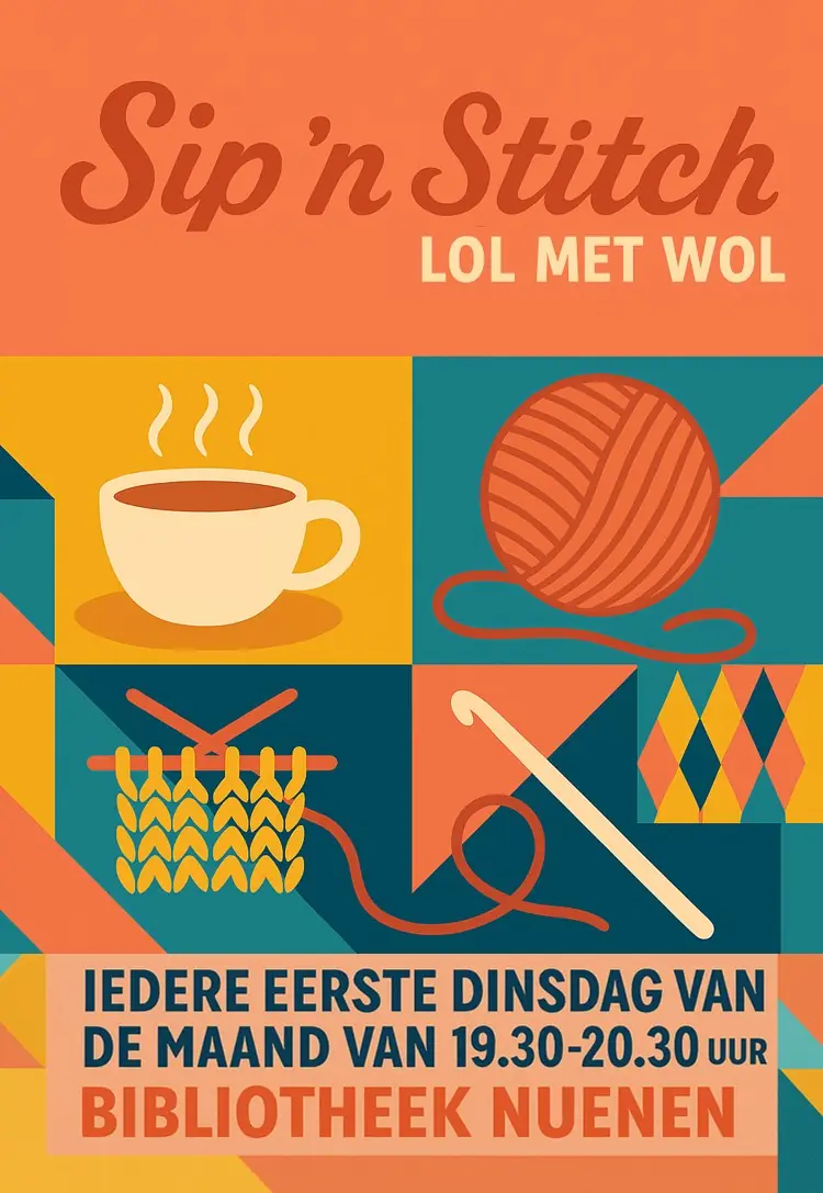 Workshop: Sip 'n Stitch - Spaß mit Wolle — Bibliotheekvestiging Nuenen, Nuenen