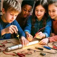 Workshop der Little Engineers Academy: Baue dein eigenes Leselicht-Schwert