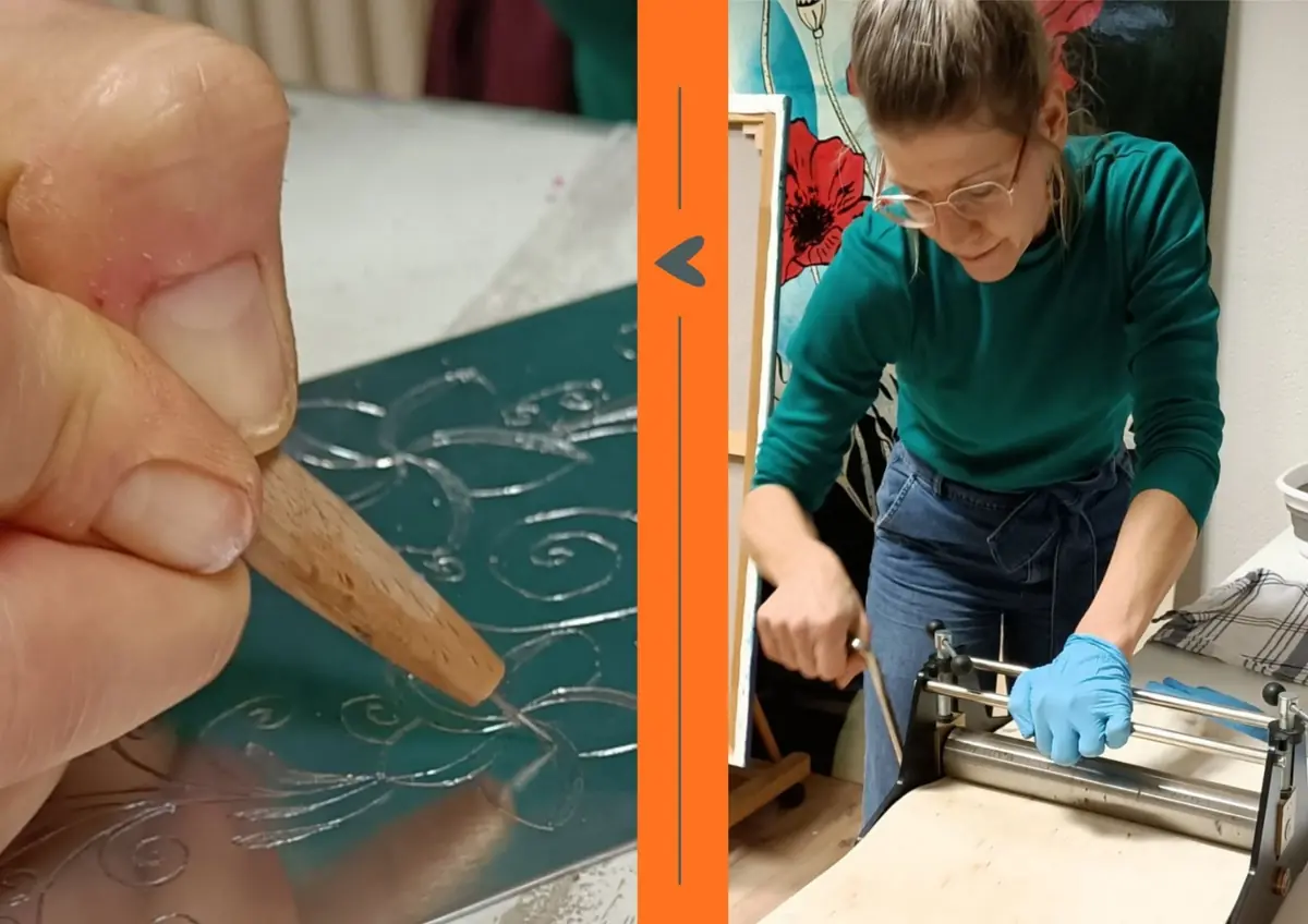 Radier-Workshop in der Bibliothek Elburg — Bibliotheek Elburg, Elburg