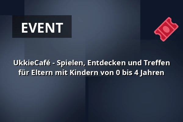 UkkieCafé - Spielen, Entdecken und Treffen für Eltern mit Kindern von 0 bis 4 Jahren — Bibliotheek Nieuwkoop, Nieuwkoop