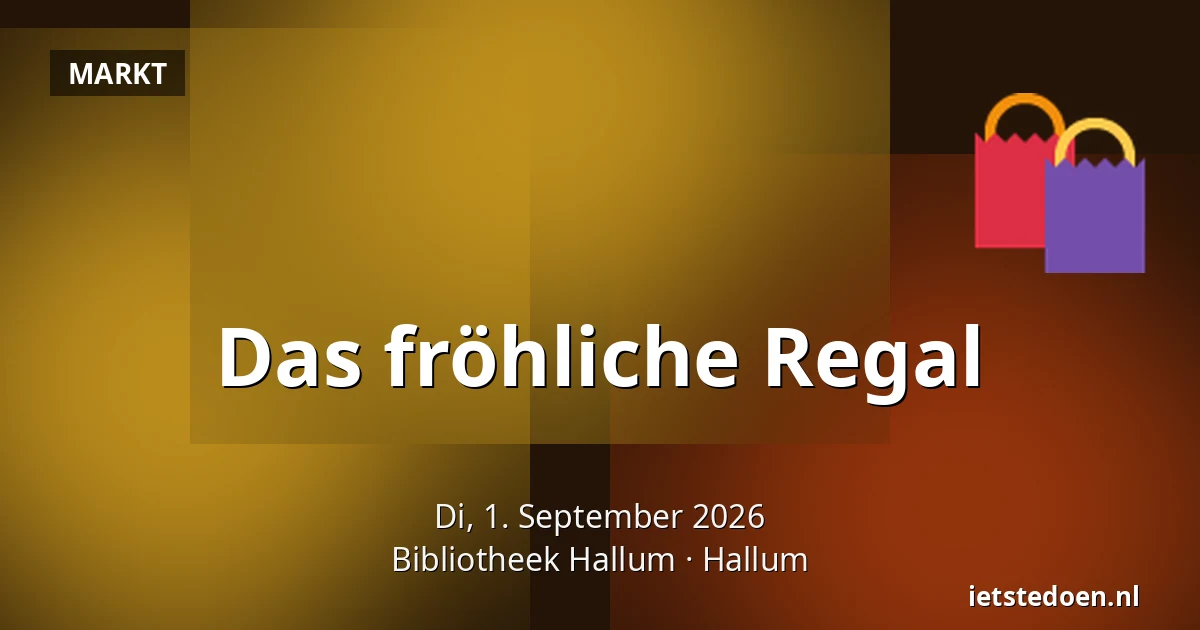 Das fröhliche Regal — Bibliotheek Hallum, Hallum