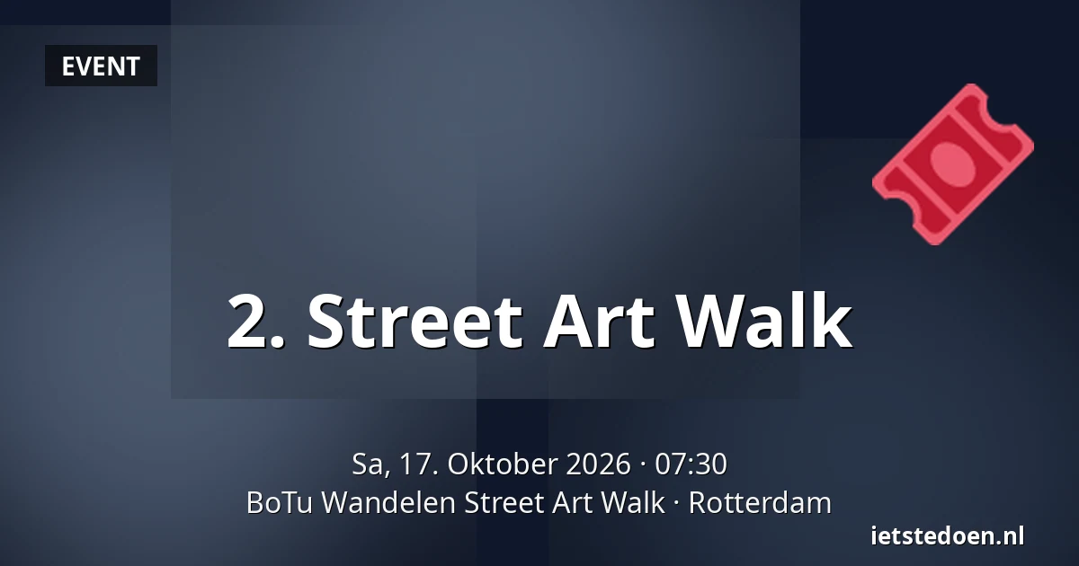 2. Street Art Walk — BoTu Wandelen Street Art Walk, Rotterdam