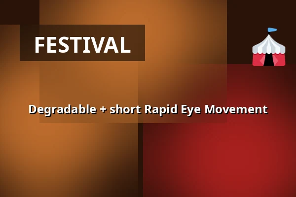 Degradable + short Rapid Eye Movement — Nieuwe Veste, Breda