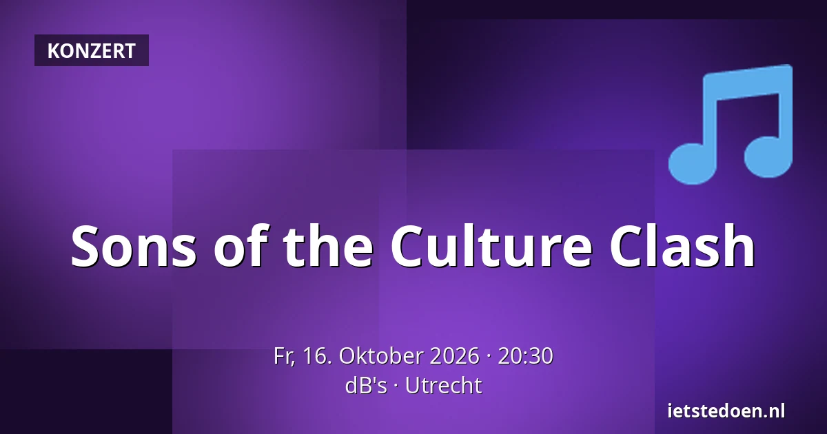 Sons of the Culture Clash — dB's, Utrecht