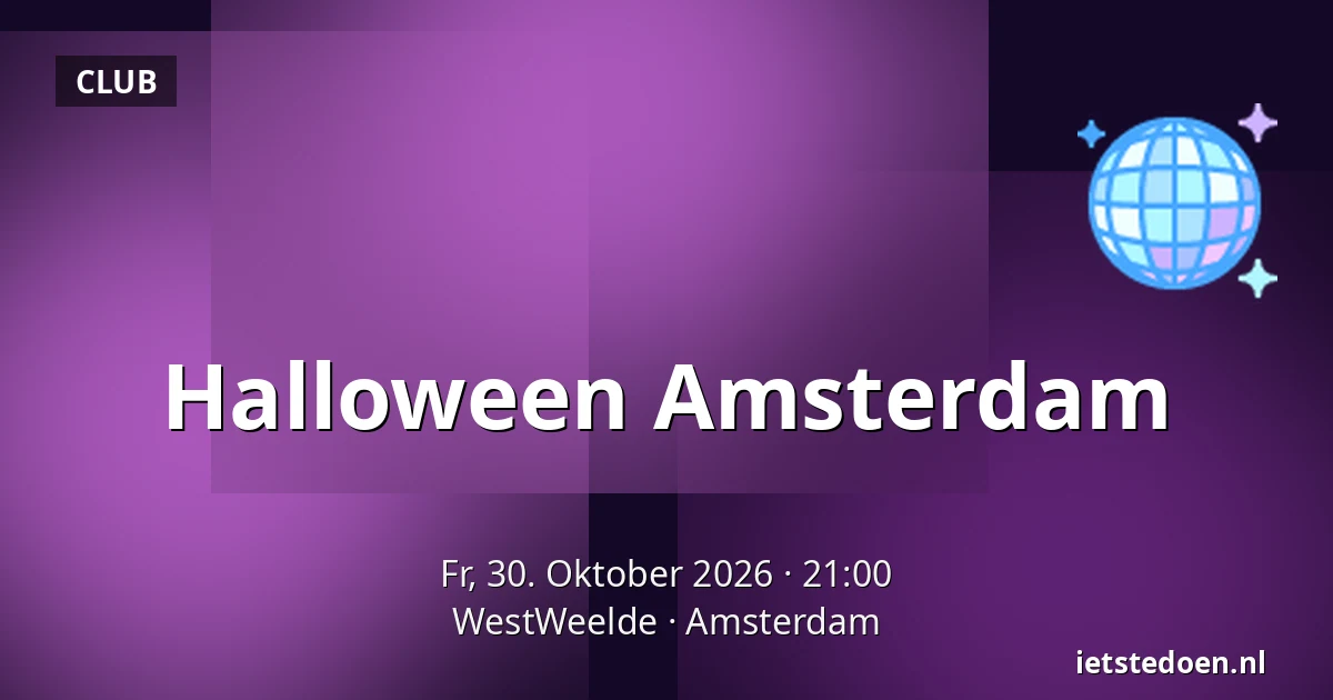Halloween Amsterdam — WestWeelde, Amsterdam
