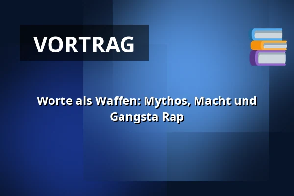 Worte als Waffen: Mythos, Macht und Gangsta Rap — PHIL, Haarlem