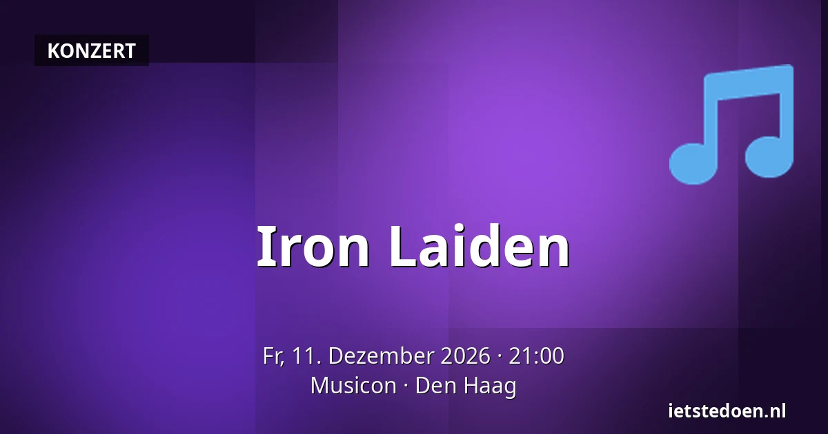 Iron Laiden — Musicon, Den Haag