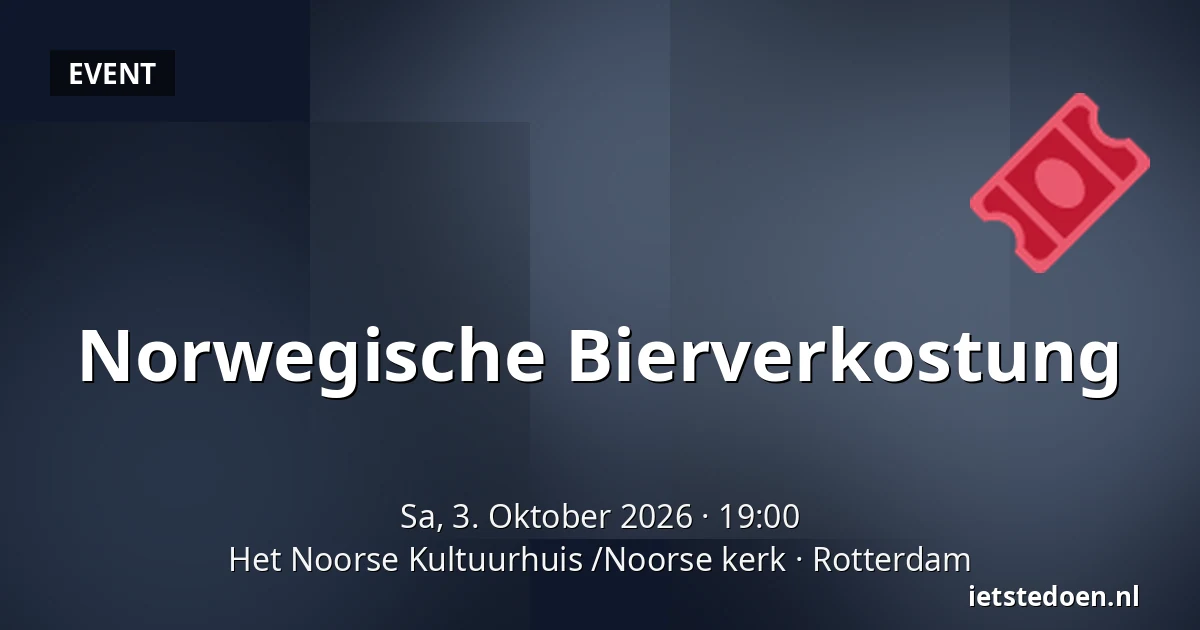 Norwegische Bierverkostung — Het Noorse Kultuurhuis /Noorse kerk, Rotterdam