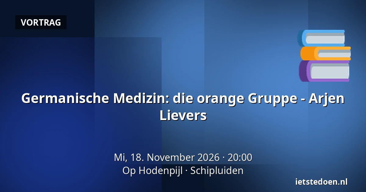 Germanische Medizin: die orange Gruppe - Arjen Lievers — Op Hodenpijl, Schipluiden