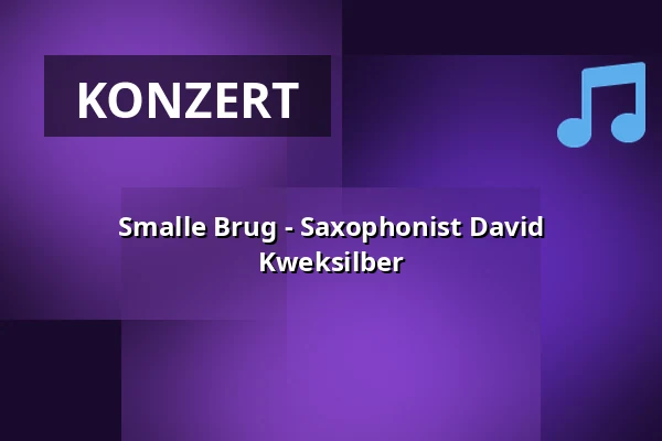 Smalle Brug - Saxophonist David Kweksilber — Podium Pakhûs SOLO, Stiens