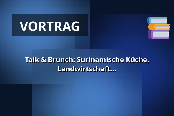 Talk & Brunch: Surinamische Küche, traditionelle Medizin und nachhaltige Landwirtschaft — Plein Theater, Amsterdam