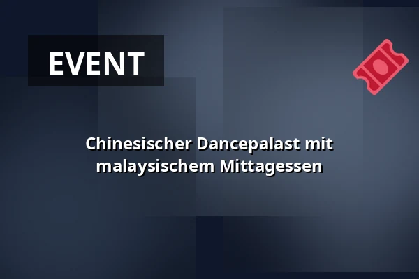 Chinesischer Dancepalast mit malaysischem Mittagessen — Verhalenhuis Belvedere, Rotterdam