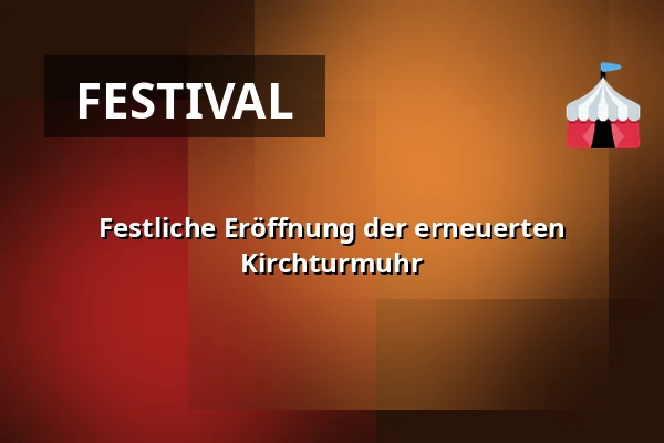 Festliche Eröffnung der erneuerten Kirchturmuhr — Beringe rondom de kerk en in de Wieksjlaag, Beringe