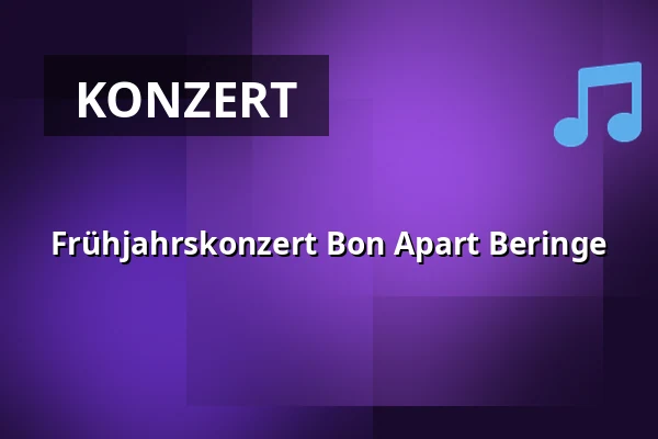 Frühjahrskonzert Bon Apart Beringe — Beringe rondom de kerk en in de Wieksjlaag, Beringe