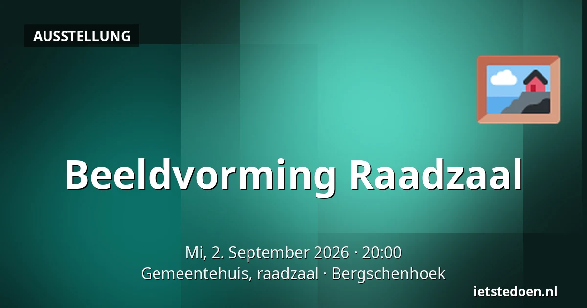 Beeldvorming Raadzaal — Gemeentehuis, raadzaal, Bergschenhoek