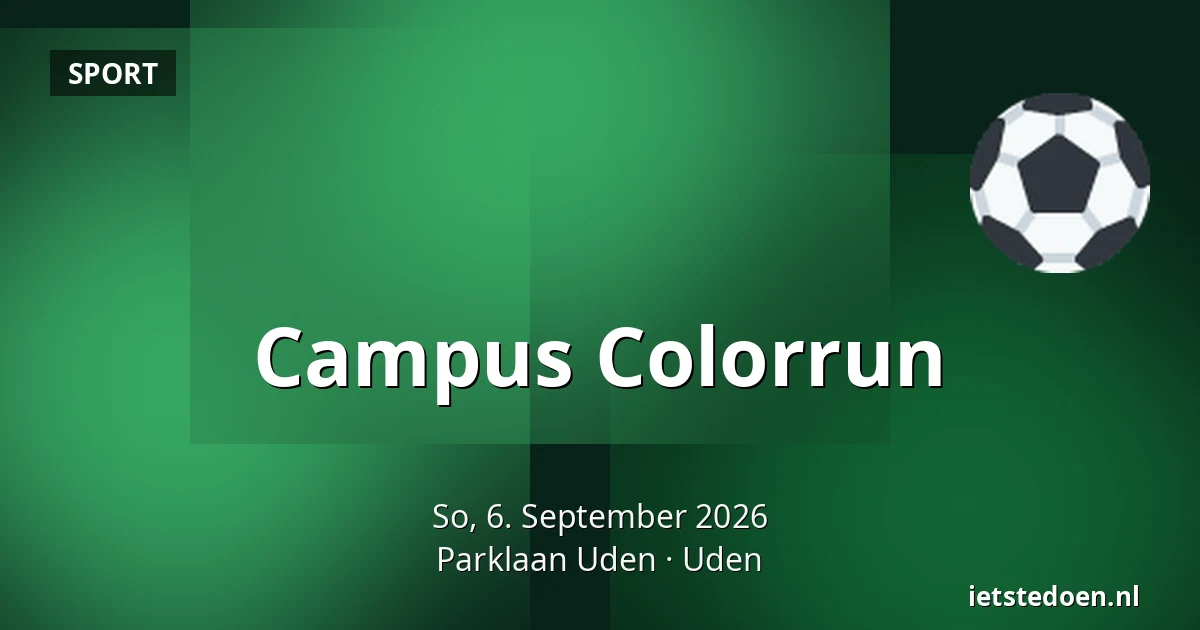 Campus Colorrun — Parklaan Uden, Uden