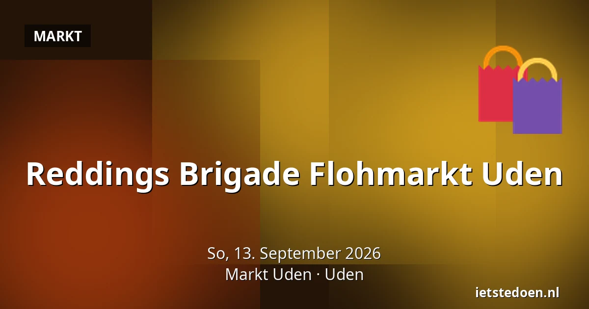Reddings Brigade Flohmarkt Uden — Markt Uden, Uden