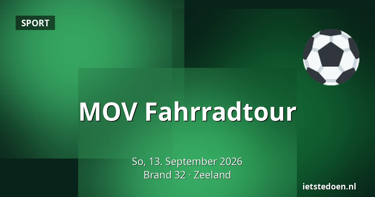 MOV Fahrradtour — Brand 32, Zeeland