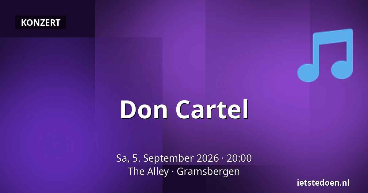 Don Cartel — The Alley, Gramsbergen