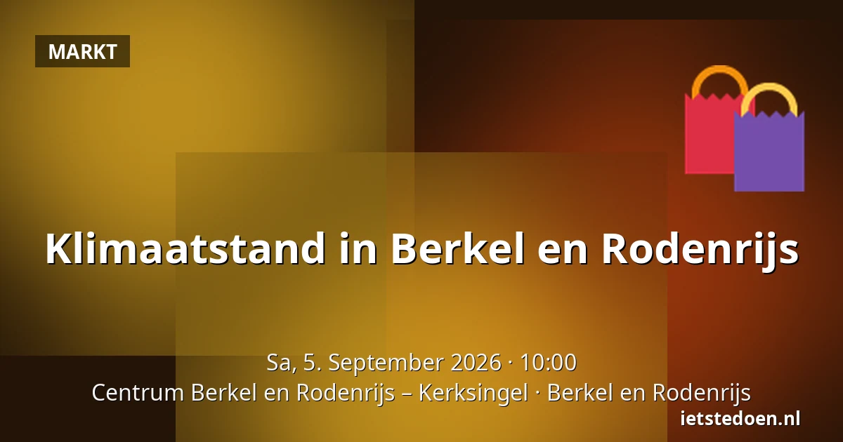 Klimaatstand in Berkel en Rodenrijs — Centrum Berkel en Rodenrijs – Kerksingel, Berkel en Rodenrijs