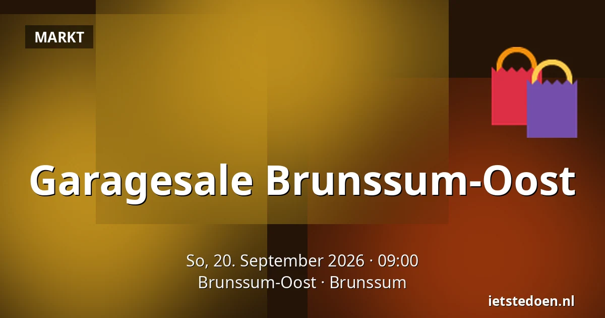 Garagesale Brunssum-Oost — Brunssum-Oost, Brunssum
