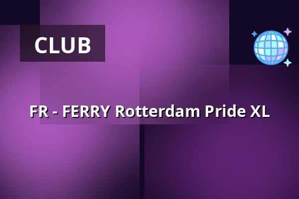 FR - FERRY Rotterdam Pride XL — FERRY, Rotterdam