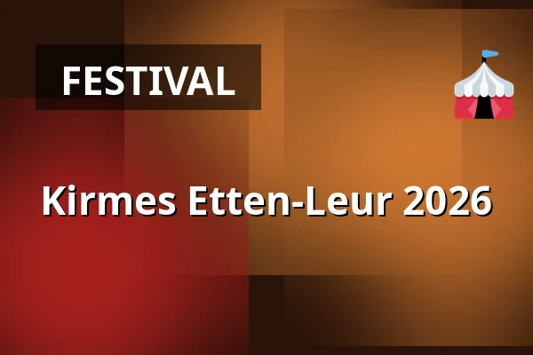 Kirmes Etten-Leur 2026 — Van Bergenplein, Lange Brugstraat, Korte Brugstraat en Geerkade, Etten-Leur