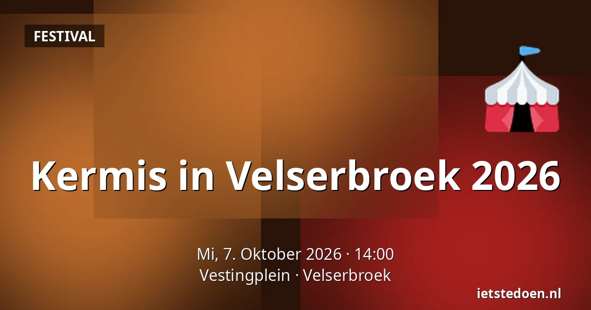Kermis in Velserbroek 2026 — Vestingplein, Velserbroek