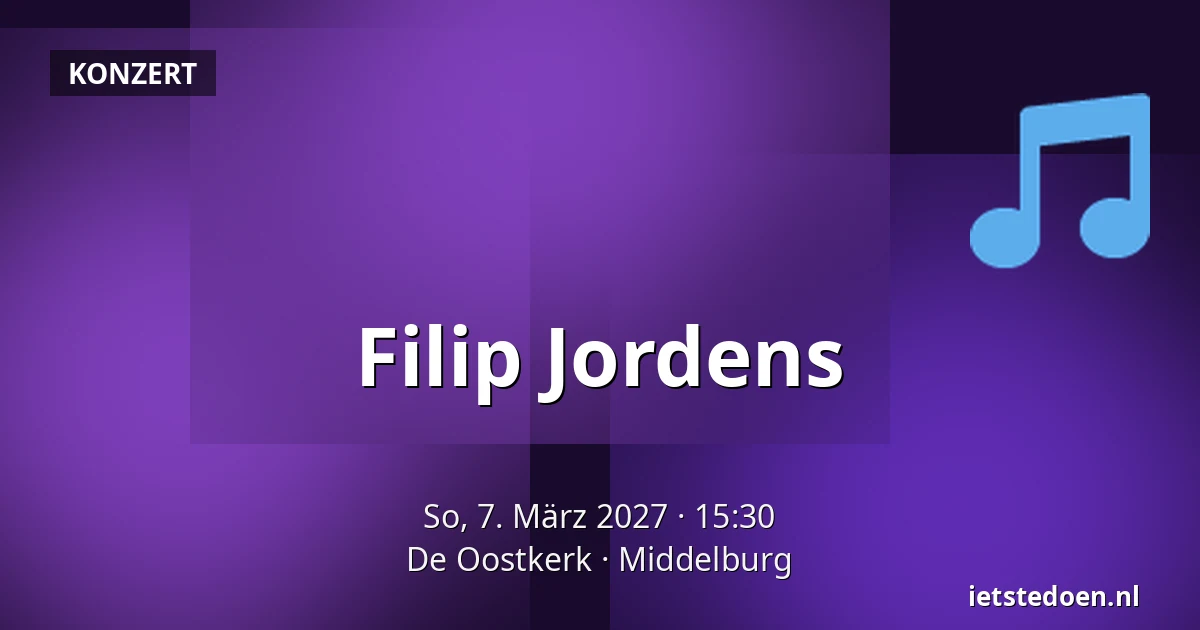 Filip Jordens — De Oostkerk, Middelburg