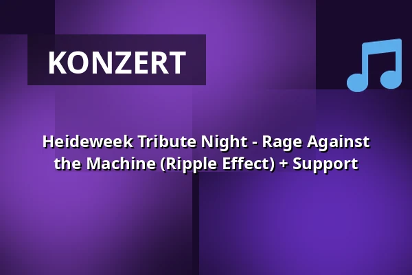Heideweek Tribute Night - Rage Against the Machine (Ripple Effect) + Support — Astrant, Ede