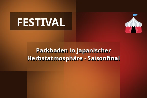 Parkbaden in japanischer Herbstatmosphäre - Saisonfinal — Parkpaviljoen, Rotterdam