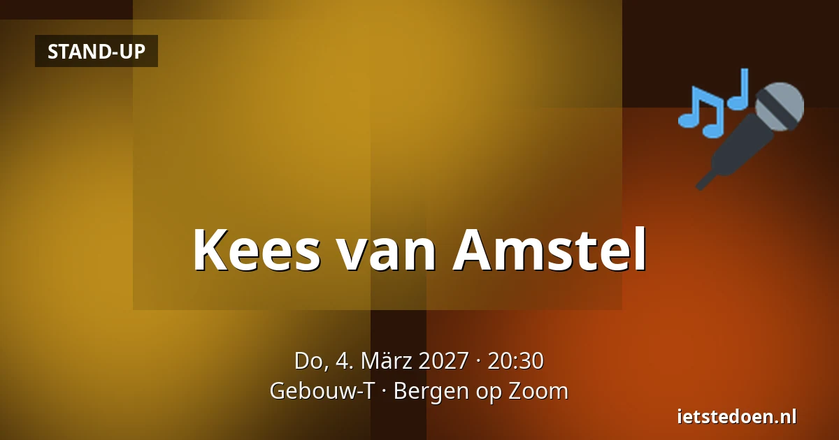Kees van Amstel — Gebouw-T, Bergen op Zoom