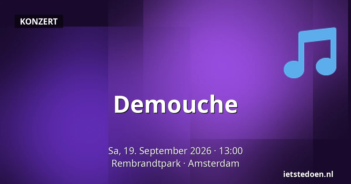 Demouche — Rembrandtpark, Amsterdam