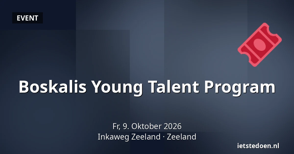 Boskalis Young Talent Program — Inkaweg Zeeland, Zeeland