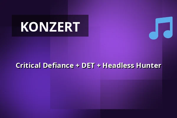 Critical Defiance + DET + Headless Hunter — Walrus, Groningen