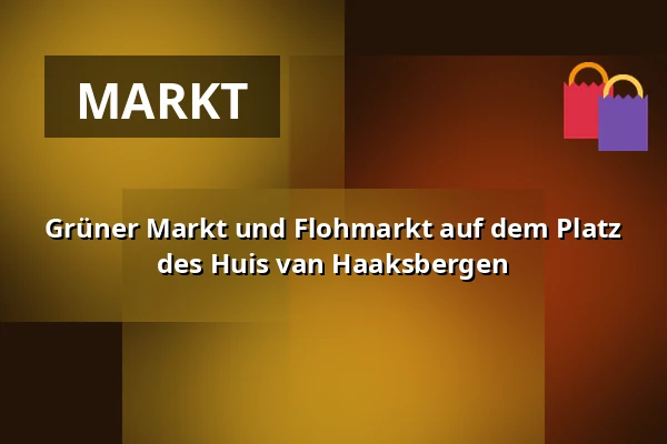 Grüner Markt und Flohmarkt auf dem Platz des Huis van Haaksbergen — Huis van Haaksbergen, Haaksbergen
