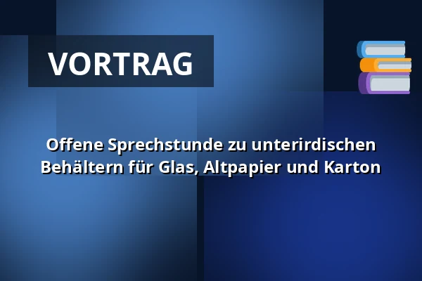 Offene Sprechstunde zu unterirdischen Behältern für Glas, Altpapier und Karton — Gemeentehuis Hendrik-Ido-Ambacht, Hendrik-Ido-Ambacht