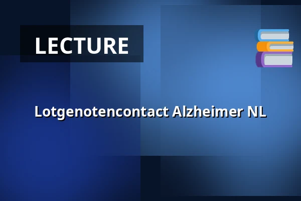 Lotgenotencontact Alzheimer NL — Bibliotheek Medemblik, Medemblik