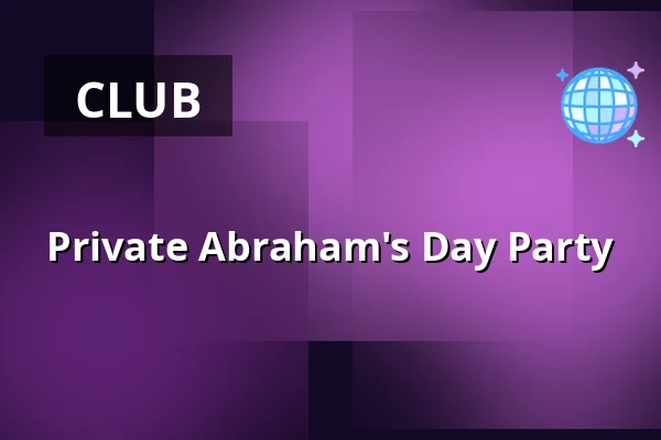 Private Abraham's Day Party — Café de Cactus, Hengelo